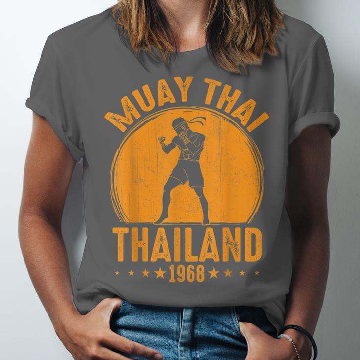 Muay Thai Thailand 1968 Slogan Sport Unisex Jersey T-Shirt