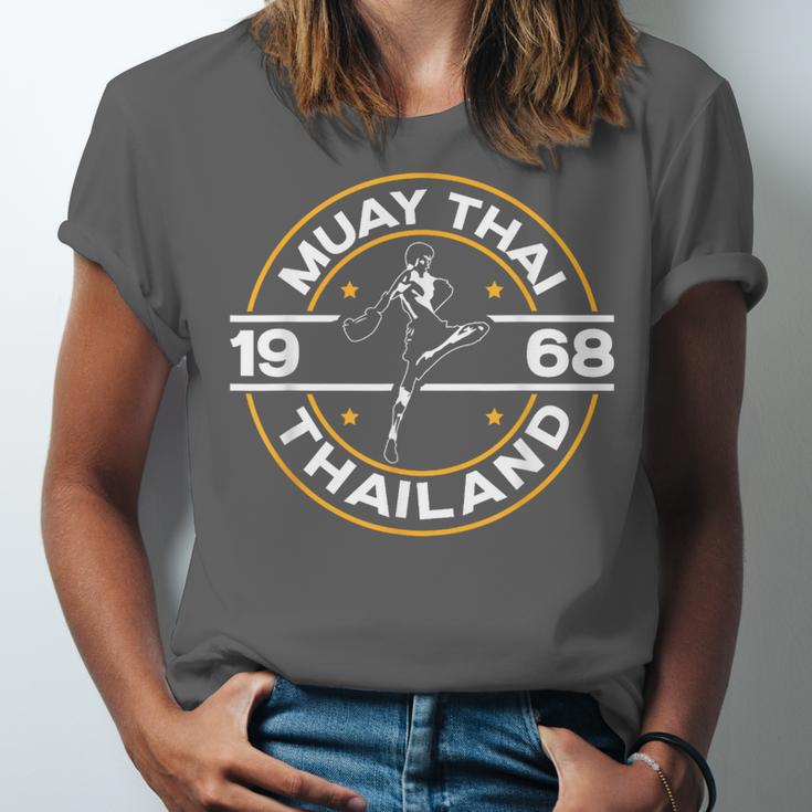 Muay Thai Thailand Fighter Fighting Combat 1969 Thai Boxing Unisex Jersey T-Shirt