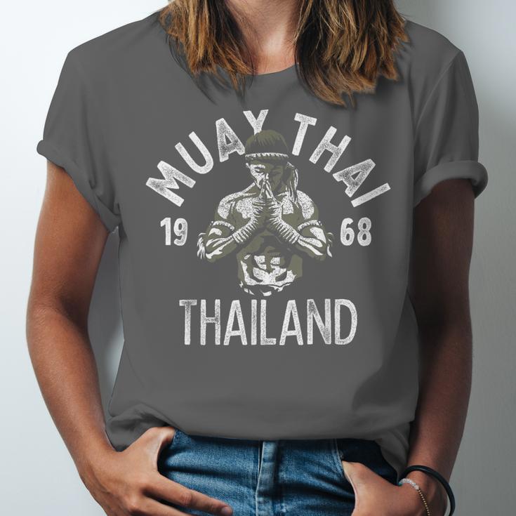 Muay Thai Thailand Vintage Tiger Fighter Training Small Unisex Jersey T-Shirt