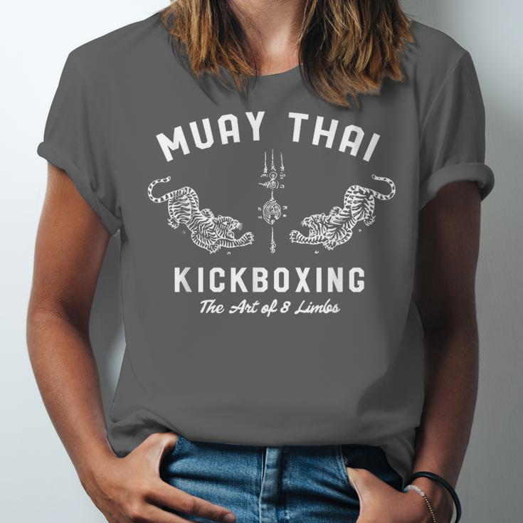 Muay Thai Twin Tigers MMA Warrior Fight Shirt Unisex Jersey T-Shirt