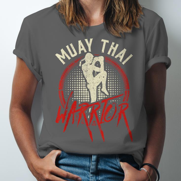 Muay Thai Warrior Fighter Boxing Martial Arts Hobby Unisex Jersey T-Shirt