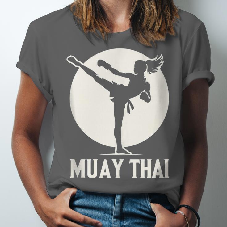 Muay Thai Woman Image Unisex Jersey T-Shirt Muay Thai Woman Image Unisex Jersey T-Shirt
