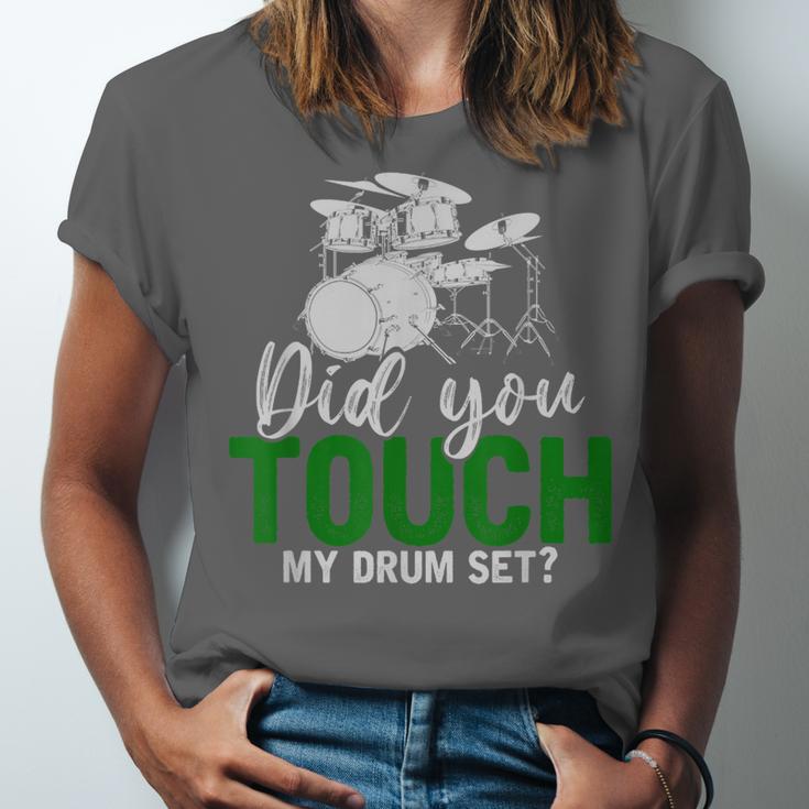 Rock Musical Instrument Band Drummer Drum Kit Unisex Jersey T-Shirt Rock Musical Instrument Band Drummer Drum Kit Unisex Jersey T-Shirt