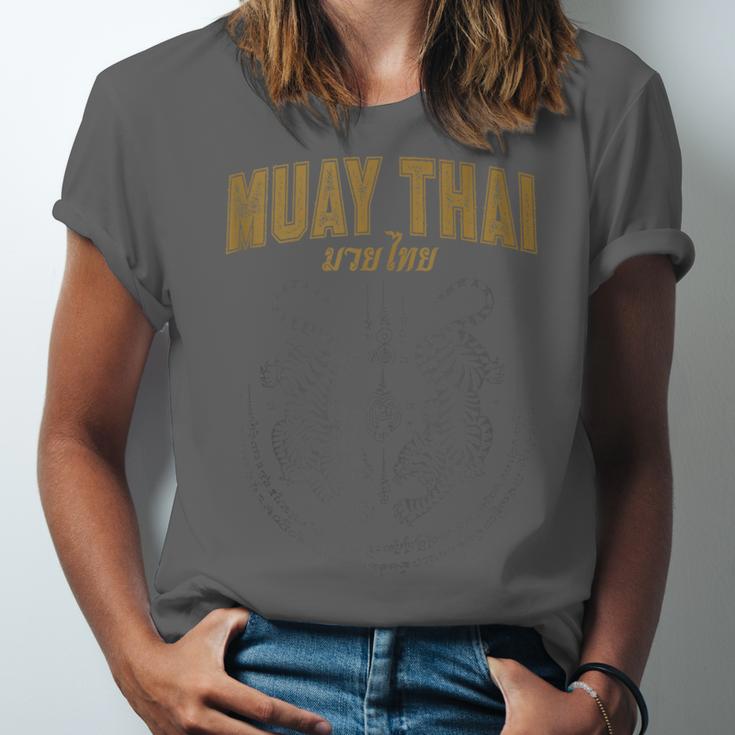 Twin Tiger Sak Yant Muay Thai Tank Top Unisex Jersey T-Shirt