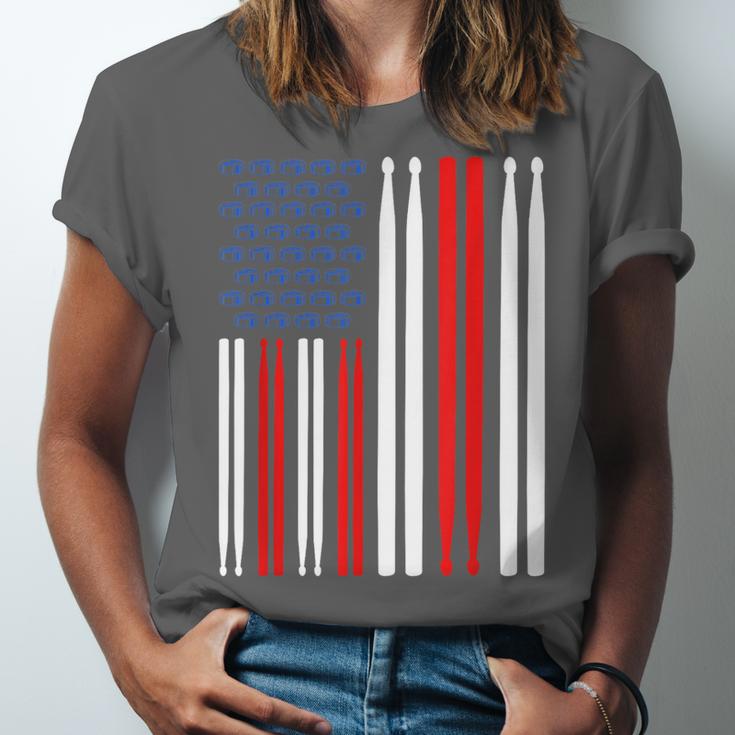 USA Flag Drummer Music Drum Kit Unisex Jersey T-Shirt USA Flag Drummer Music Drum Kit Unisex Jersey T-Shirt