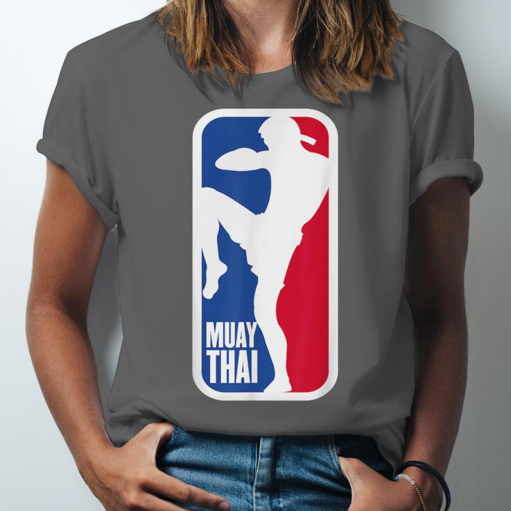 Vintage Muay Thai Fighter MMA Street Fight Kickboxing Club Unisex Jersey T-Shirt