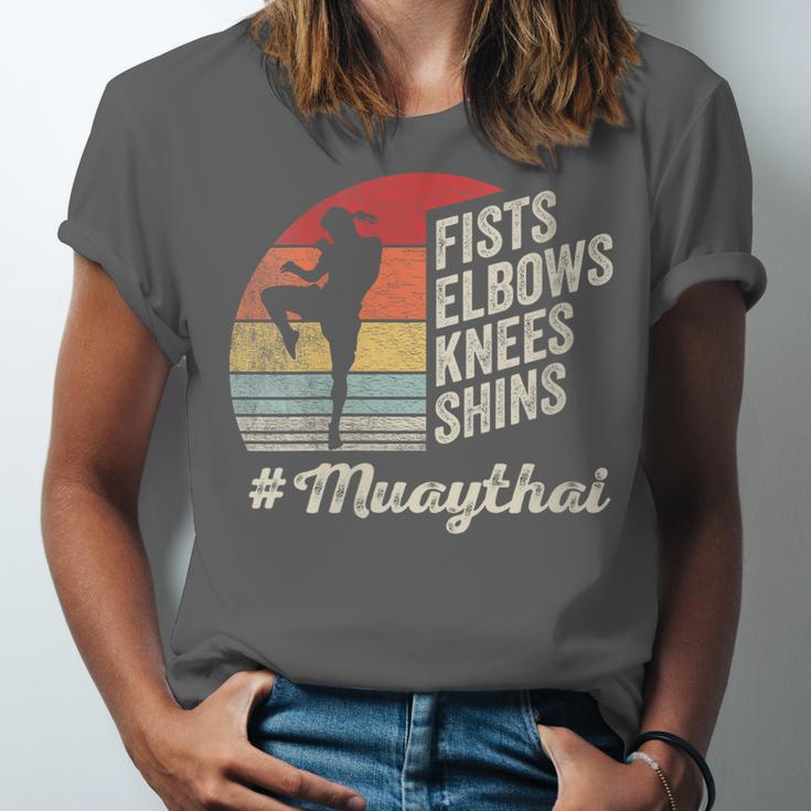 Women's Muay Thai Martial Arts Fighter Retro Vintage Sunset Graphic Unisex Jersey T-Shirt Women's Muay Thai Martial Arts Fighter Retro Vintage Sunset Graphic Unisex Jersey T-Shirt