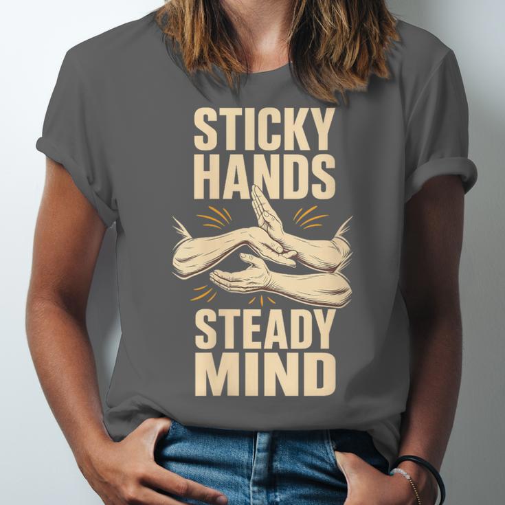 Women's Sticky Hands Steady Mind Muay Thai Boxing Unisex Jersey T-Shirt