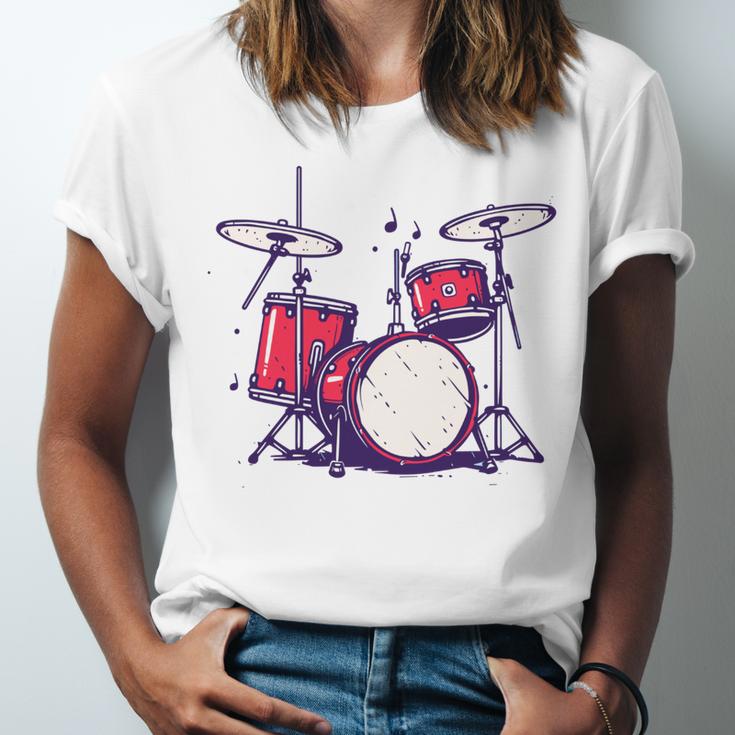 Drum Kit Electronic Drums Sweatshirt Unisex Jersey T-Shirt Drum Kit Electronic Drums Sweatshirt Unisex Jersey T-Shirt