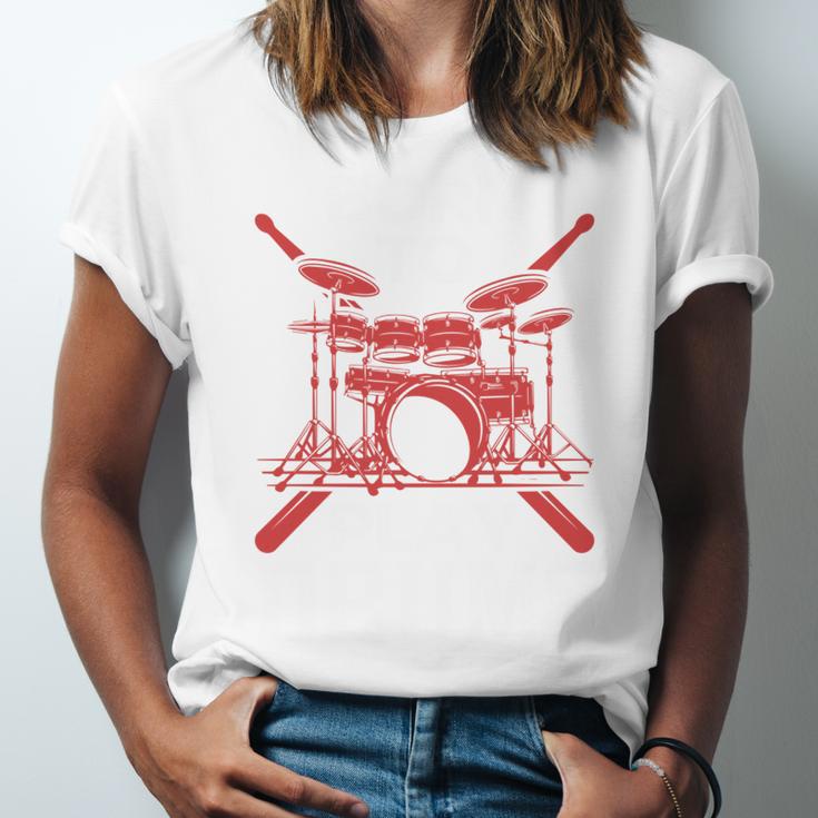 Drum Kit Percussion For Drummer Percussionist Musician Unisex Jersey T-Shirt Drum Kit Percussion For Drummer Percussionist Musician Unisex Jersey T-Shirt