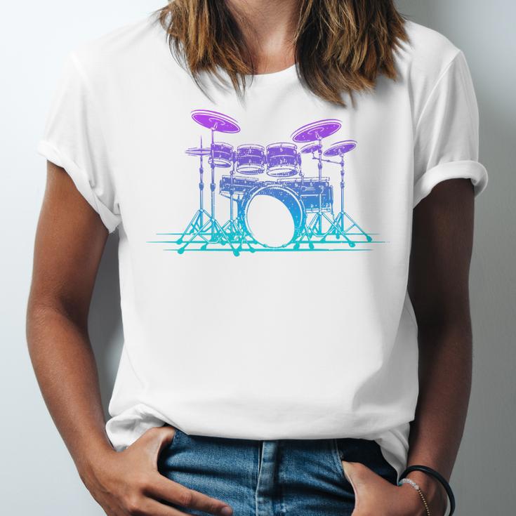 Drum Kit Set Drummer Premium Tri-Blend Unisex Jersey T-Shirt Drum Kit Set Drummer Premium Tri-Blend Unisex Jersey T-Shirt