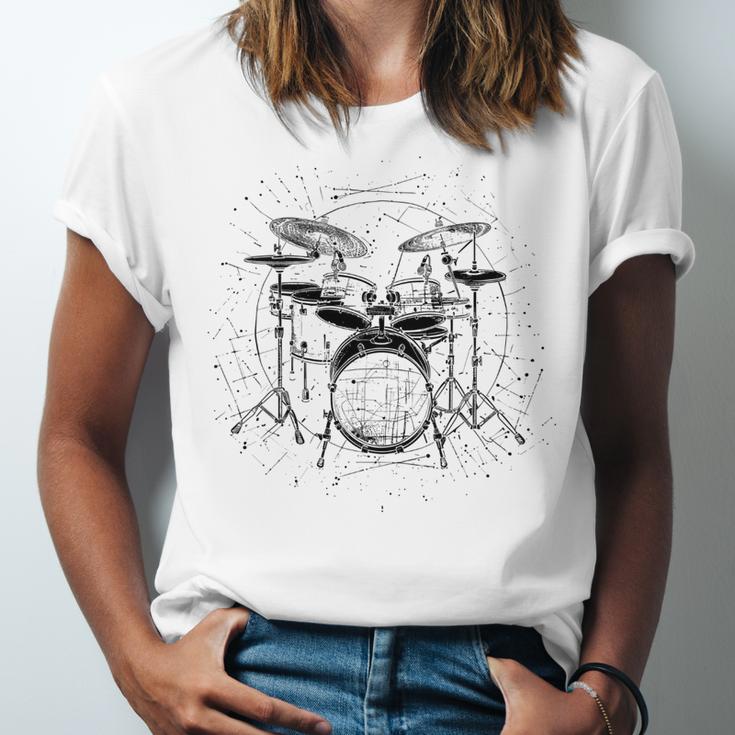 Drum Kit Unisex Jersey T-Shirt Drum Kit Unisex Jersey T-Shirt