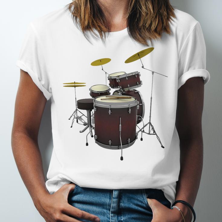 Drummer Drum Kit Premium Tri-Blend Unisex Jersey T-Shirt Drummer Drum Kit Premium Tri-Blend Unisex Jersey T-Shirt