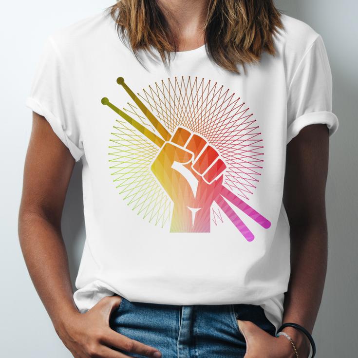 Drummer Drumsticks Fist Drum Kit Sweatshirt Unisex Jersey T-Shirt Drummer Drumsticks Fist Drum Kit Sweatshirt Unisex Jersey T-Shirt