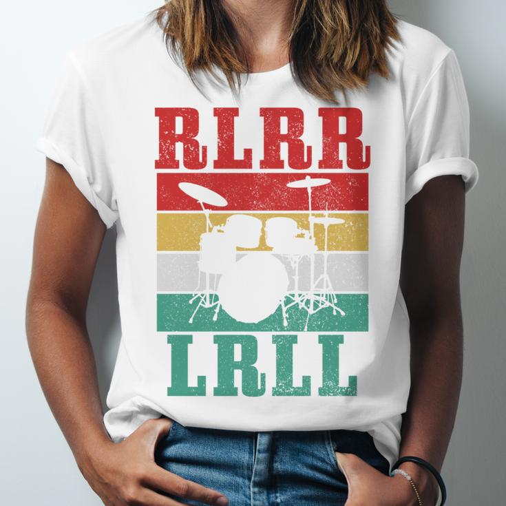 Drummer RLRR LRLL Vintage Drum Kit Sweatshirt Unisex Jersey T-Shirt Drummer RLRR LRLL Vintage Drum Kit Sweatshirt Unisex Jersey T-Shirt