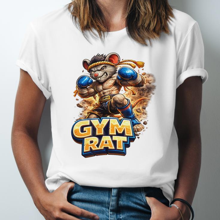 Gym Rat Kickboxing Nak Muay Thai Boxing Fighter Unisex Jersey T-Shirt Gym Rat Kickboxing Nak Muay Thai Boxing Fighter Unisex Jersey T-Shirt