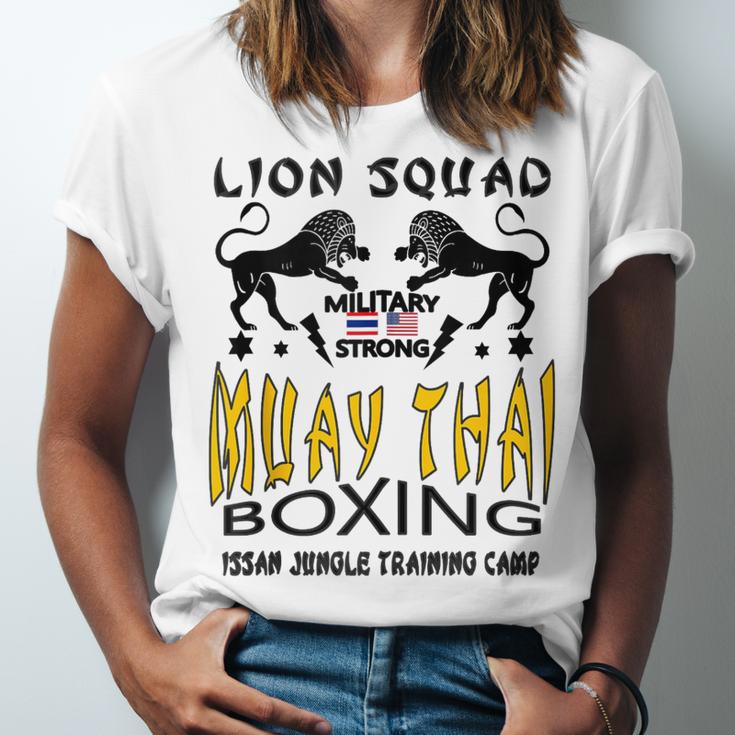 LION SQUAD THAILAND KICKBOXING MUAY THAI MMA TRAINING Unisex Jersey T-Shirt LION SQUAD THAILAND KICKBOXING MUAY THAI MMA TRAINING Unisex Jersey T-Shirt