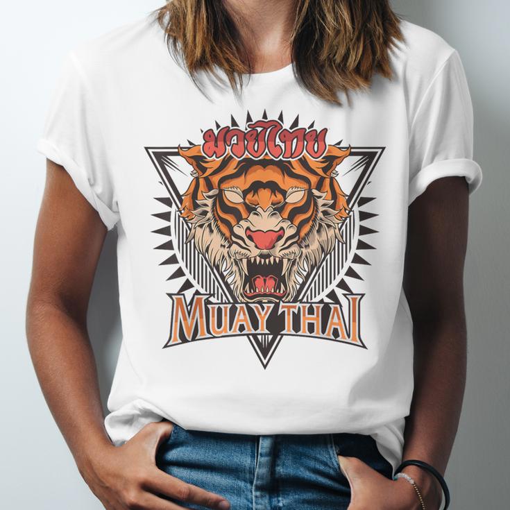 Tigar Muay Thai MMA Vintage Kickboxing Training Unisex Jersey T-Shirt Tigar Muay Thai MMA Vintage Kickboxing Training Unisex Jersey T-Shirt