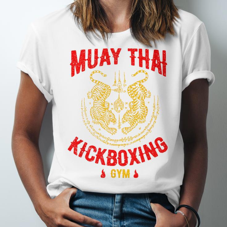 Tiger Muay Thai Kickboxing Gym MMA Training Unisex Jersey T-Shirt