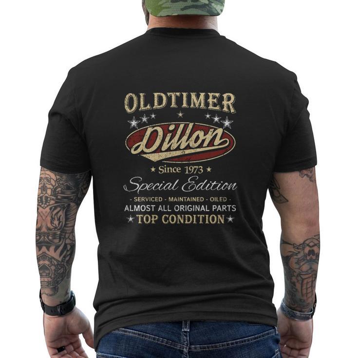 1973 DILLON Name Men's T-shirt Back Print