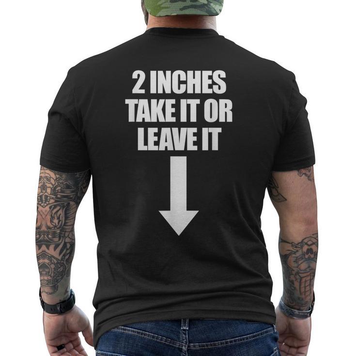 2 Pulgadas Take It Or Leave It Hombre Embarazador Camiseta Hombre Estampado Espalda