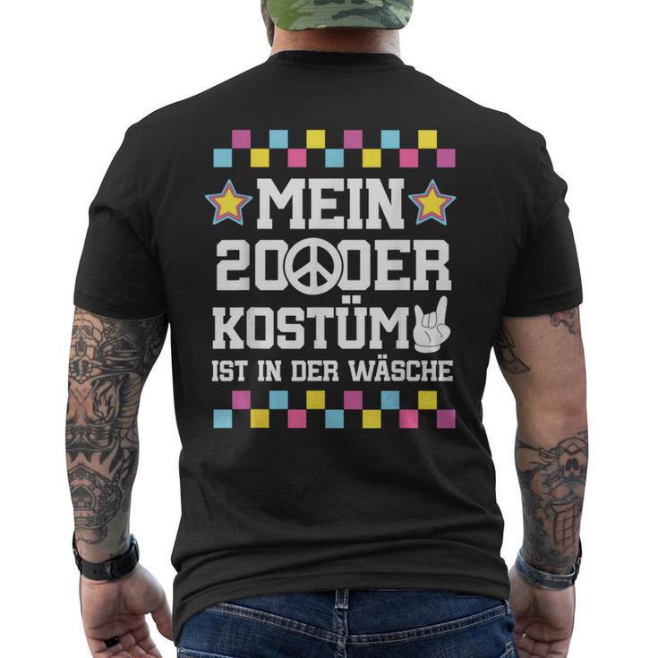 2000Er Outfit Damen 2000Er Geschenke Herren Retro Party Chwarz Erwachsene T-Shirt mit Rückendruck