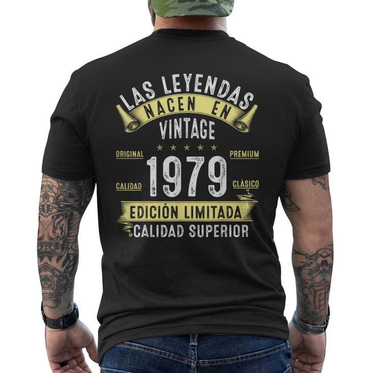 46 Años Cumpleaños Hombre Las Leyendas Nacen Enintage 1979 Camiseta Hombre Estampado Espalda