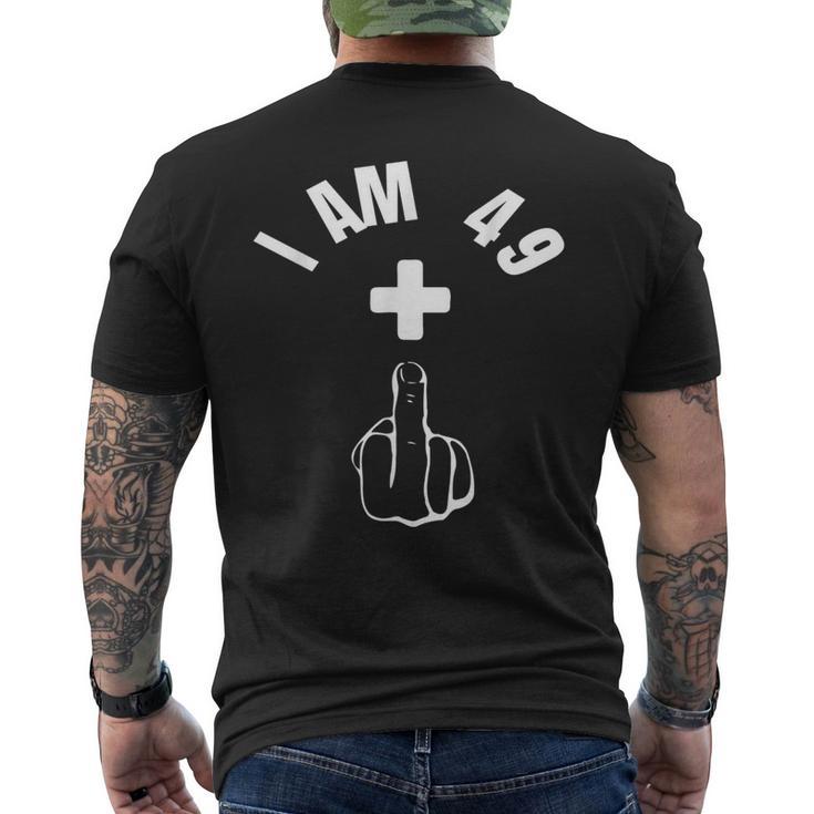 I Am 49 1 Doigt D'honneur Humoristique 50 Ans T-shirt imprimé au dos