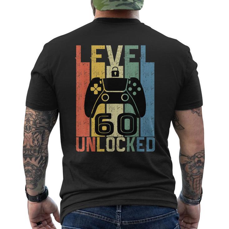 60 Ans Anniversaire Jeuidéo Level 60 Unlocked T-shirt imprimé au dos
