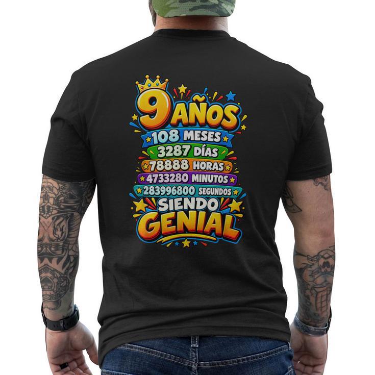 9 Años 108 Mesesiendo Genial Cumpleaños Camiseta Hombre Estampado Espalda