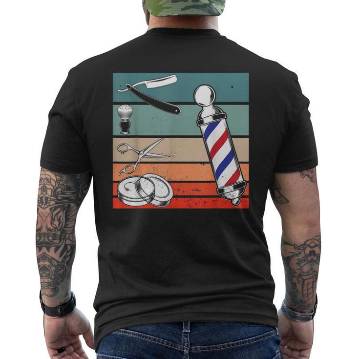Barberíahop De Barber Retrointage Camiseta Hombre Estampado Espalda