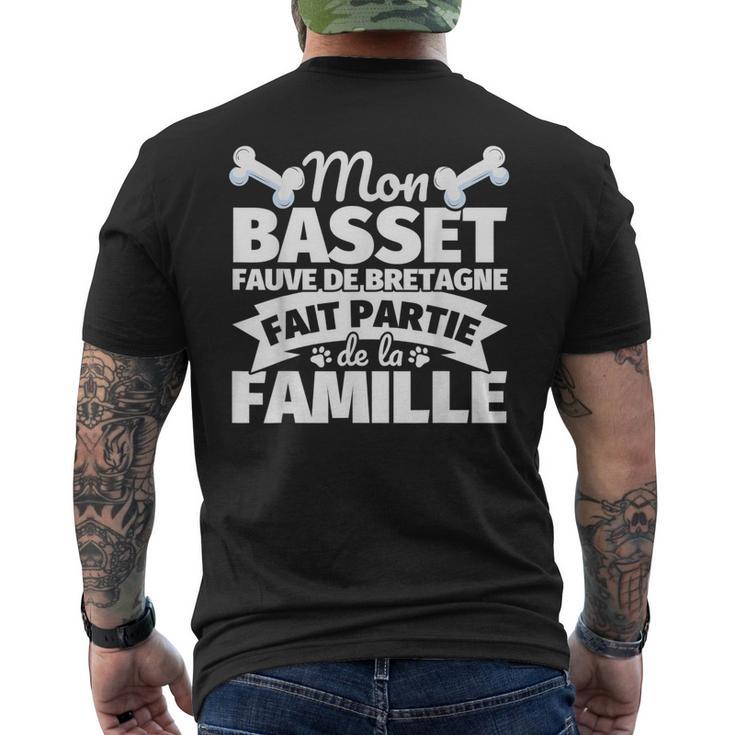 Basset Fauve De Bretagne Drôle Partie De La Famille T-shirt imprimé au dos