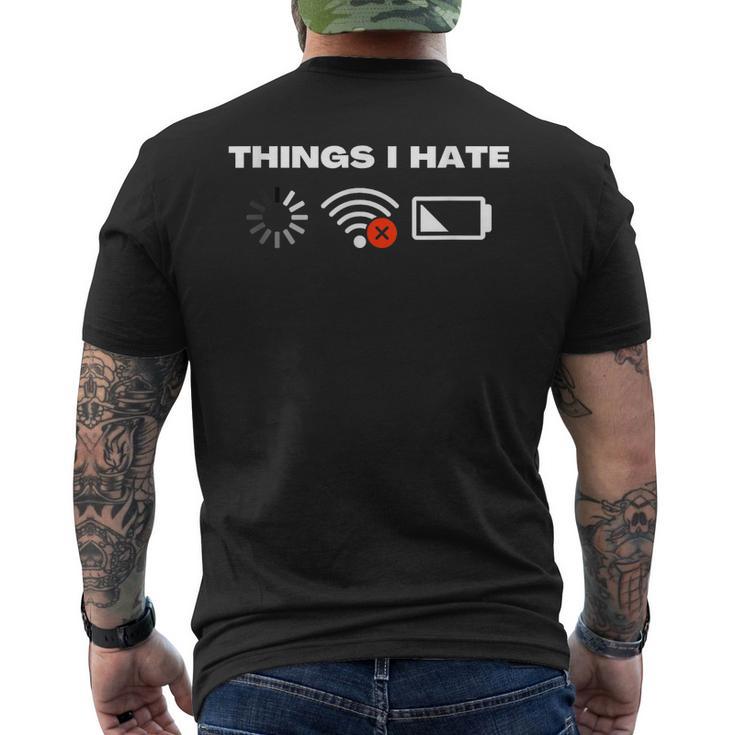 Ce Que Je Déteste Gamer Programmer Geek Fun T-shirt imprimé au dos