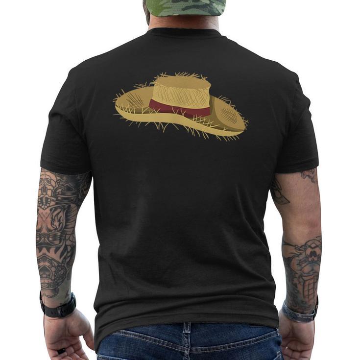 Chapeau De Paille D'étéacances Naturel T-shirt imprimé au dos