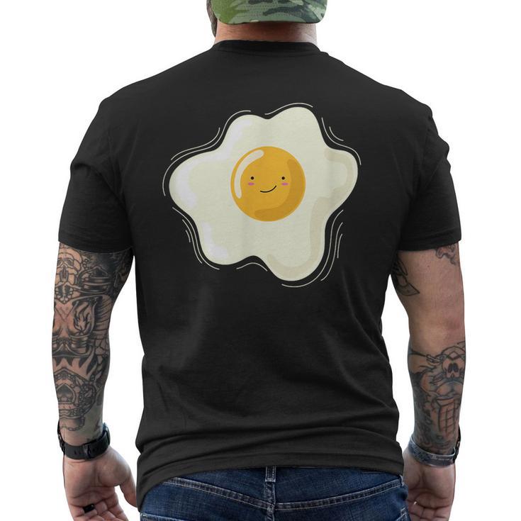 Cocinar Y Cocinar Huevos Fritos Es Feliz Camiseta Hombre Estampado Espalda