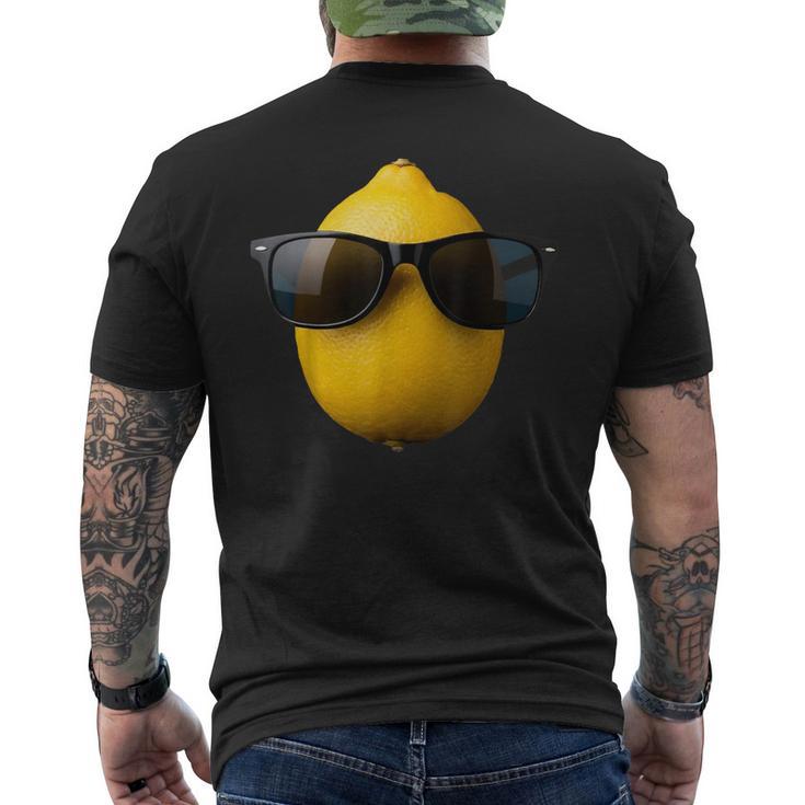 Cool Lemon Portant Des Lunettes Deoleil Drôle Fruits T-shirt imprimé au dos