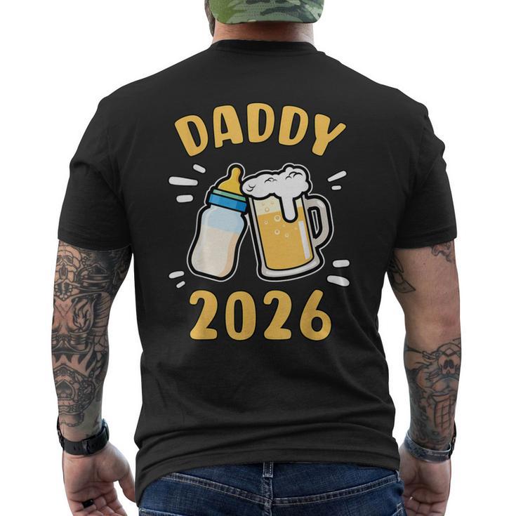 Daddy 2026 Nuovo Papà Annuncio Del Padre Giovane T-shirt da uomo con stampa posteriore