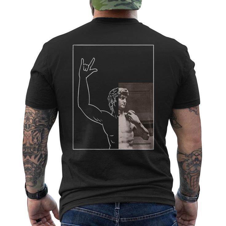 David Estatua Miguel Ángel Arte Artsy Arte Clásico Historia Camiseta Hombre Estampado Espalda