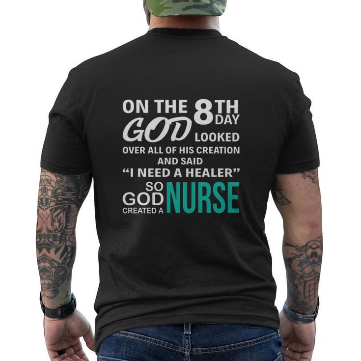 On Day God Nursing Tee Men's T-shirt Back Print