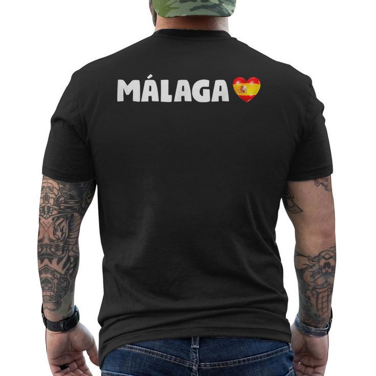 De La Ciudad De Málaga Con La Bandera De España T-shirt imprimé au dos