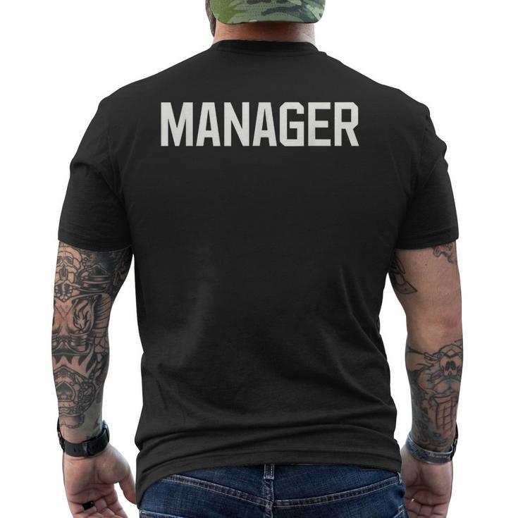 De Texte Manager Idéal Pour Les Rôles De Direction T-shirt imprimé au dos