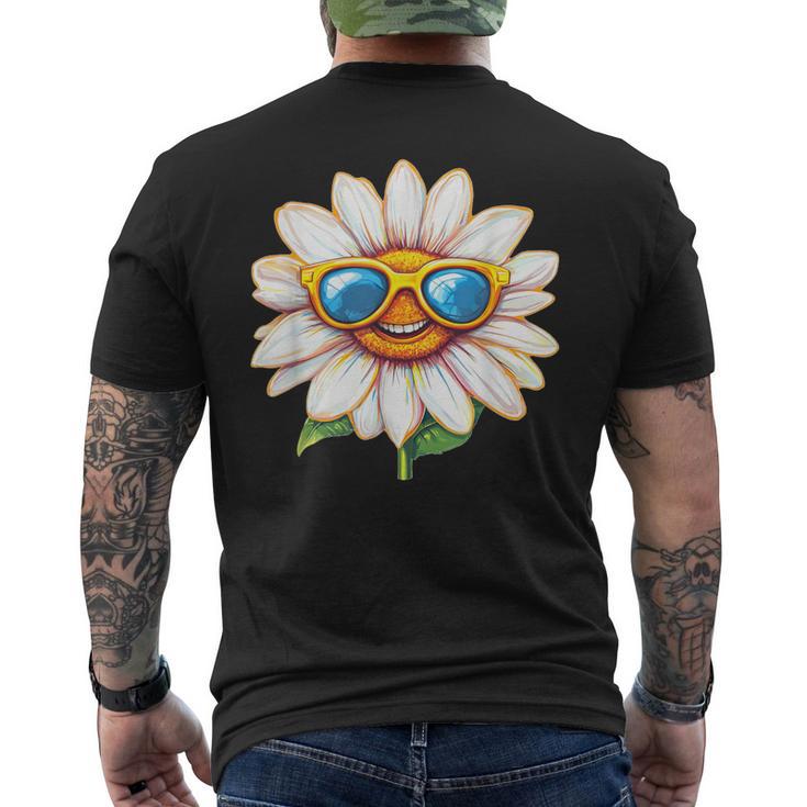 Divertidas Margaritas Con Gafas Deol Para Margaritas Y Temporada De Flores Camiseta Hombre Estampado Espalda