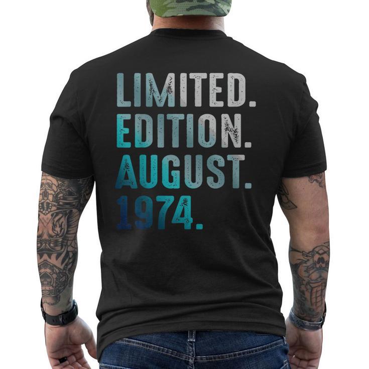 Édition Limitée Août 1974 Retrointage 1974 T-shirt imprimé au dos