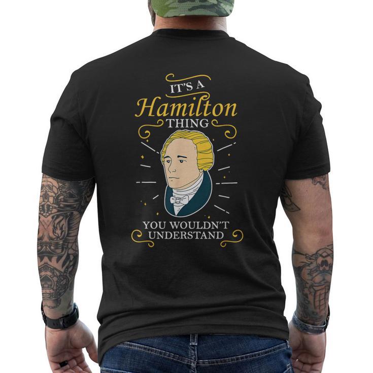 Es Una Cosa De Hamilton Alexander Hamilton Camiseta Hombre Estampado Espalda