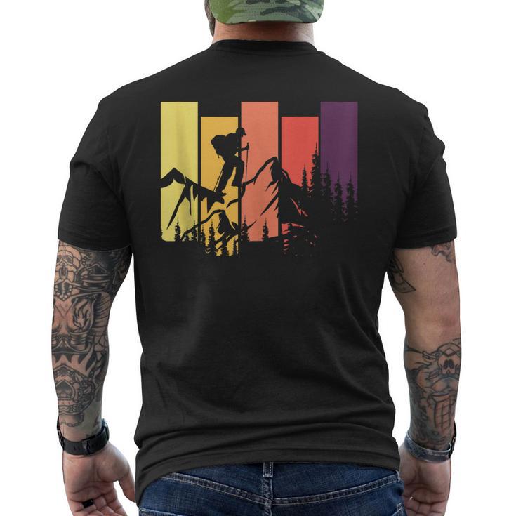 Escalador De Montaña A Través Deenderista Trailblazer Escalada En Roca In Mangas Camiseta Hombre Estampado Espalda