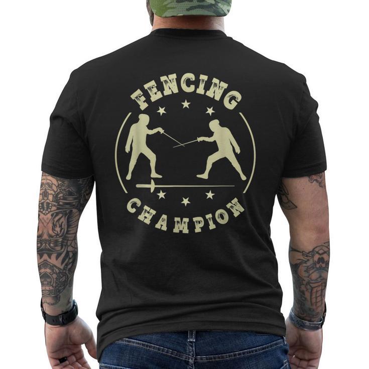 Esgrima Camisa Deable Espada Diseño Deportivo Para Esgrima Camiseta Hombre Estampado Espalda