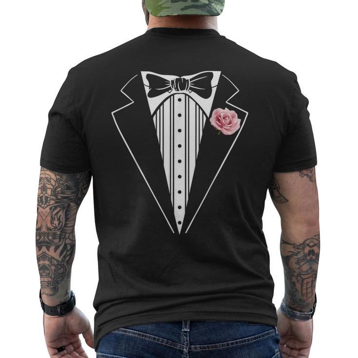 Esmoquin Divertido Disfraz De Esmoquin Rosa Para Niños Y Adultos Camiseta Hombre Estampado Espalda