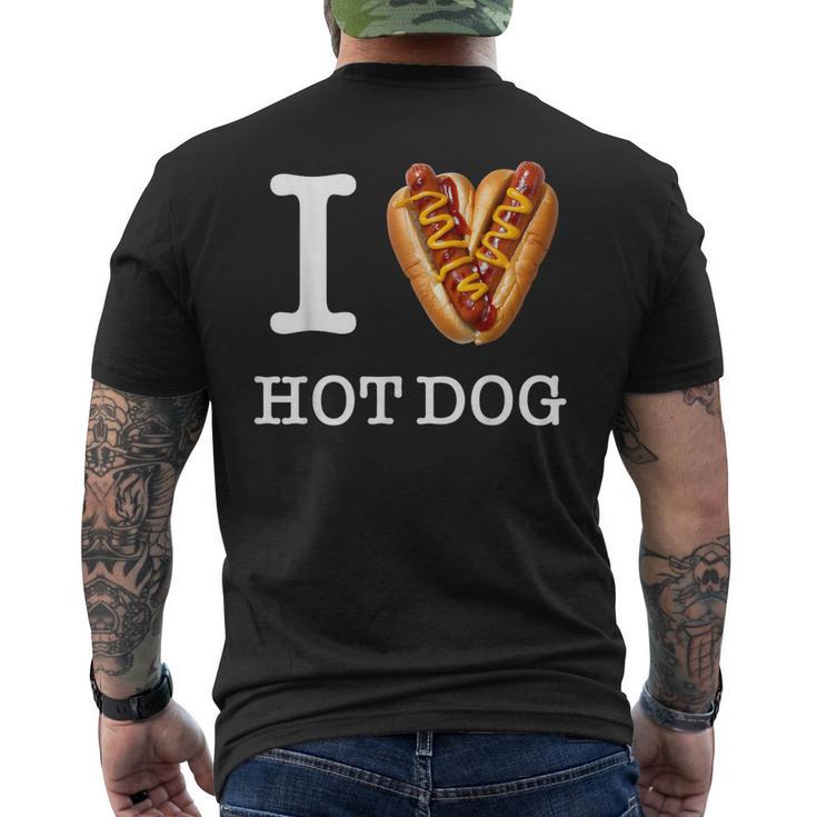 Für Den Einzigartigen Hotdog-Liebhaber I Love Hot Dogs T-Shirt mit Rückendruck