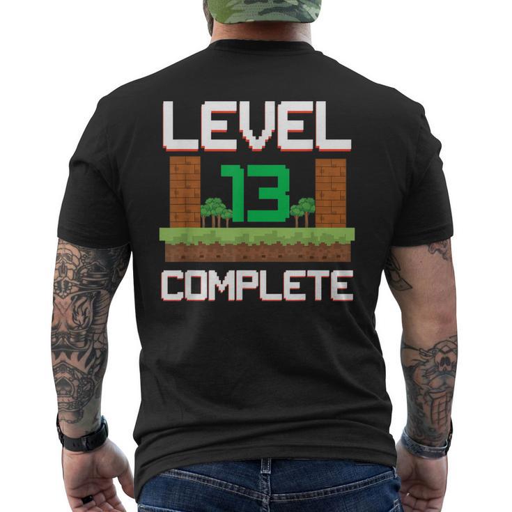 Gamer Kinder 13 Geburtstag Jungen 13 Jahre Level Complete T-Shirt mit Rückendruck