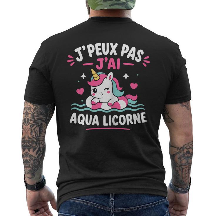 Humour Licorne Piscineacances J’Peux Pas J’Ai Aqua Licorne T-shirt imprimé au dos